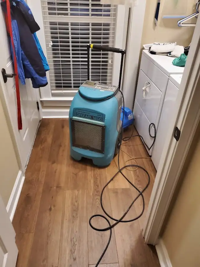 Commercial dehumidifier deployed for Flood Damage Cleanup in Hillsborough